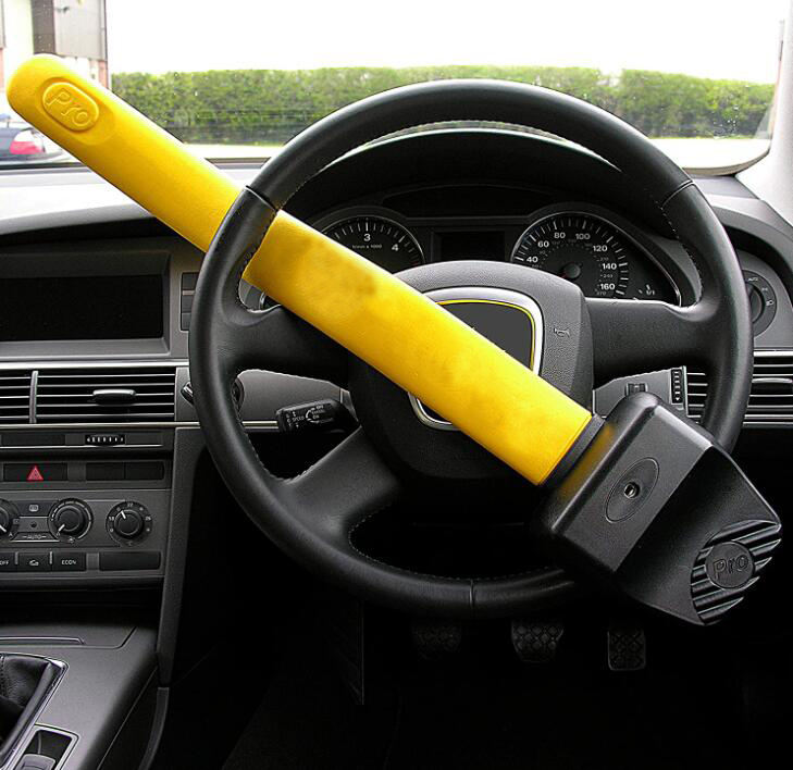 YH2080 Universal Security Anti-Theft Heavy Duty Car Safety Steering Wheel Lock - CM Brand - ajfpt.co